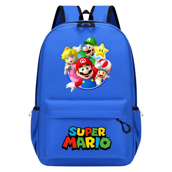 Retro Gaming Character Canvas Backpack - Large Capacity Vintage Print Laptop Bag - Classic Video Game Inspired Casual Daypack for College, Work, Travel & Daily Commute