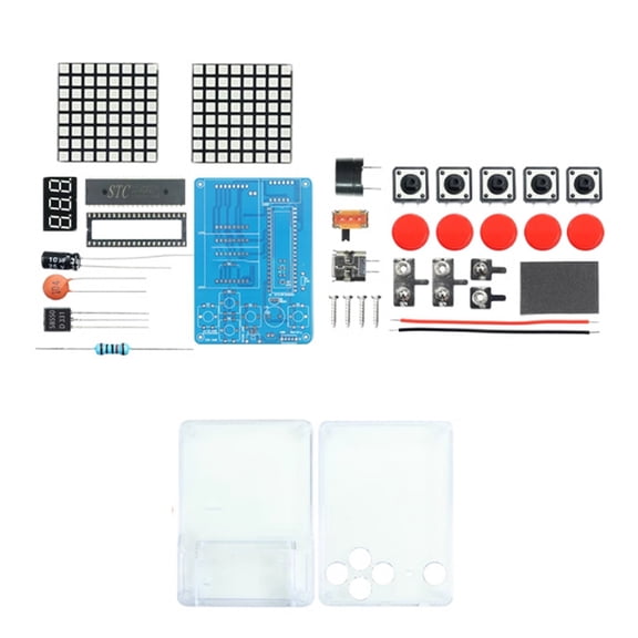 Retro Gaming DIYer Soldering Project Featuring 4 Classical Game for Learning Family Bonding Explore Electronics