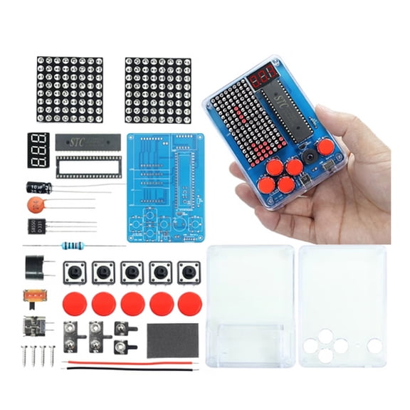 Retro Gaming DIYer Soldering Project Featuring 4 Classical Game for Learning Family Bonding Explore Electronics