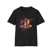 Retro Gaming-Inspired T-Shirt with Iconic PS Console Symbol, Video Game, Unisex