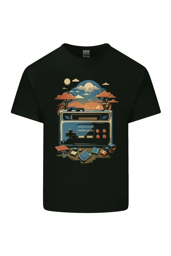 Retro Gaming Video Games Gamer Vintage Arcade Style Aesthetic Graphic Art Unisex T-Shirt Y1502, Up to Size 5XL