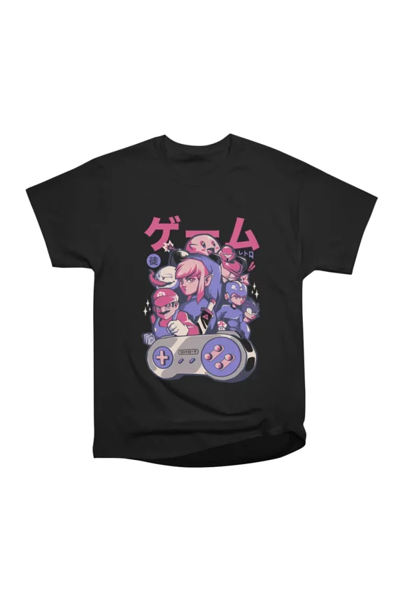 Retro Gang Cute Geek Games Gift T-Shirt Tee Gift For Him Merch For Her Apparel For Friend