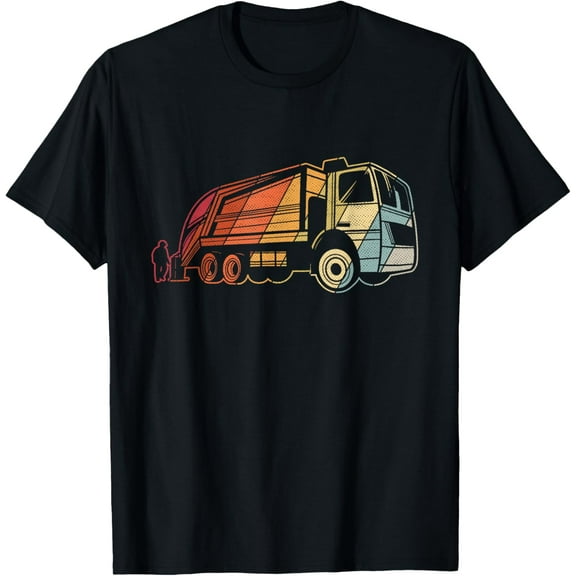 Retro Garbage Truck Shirt - Dump Trash Collector Recycling T-Shirt