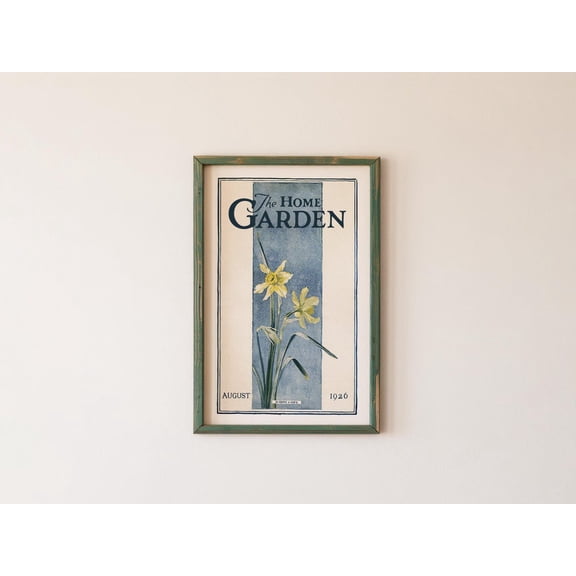 Retro Garden Art Flower Print Vintage Garden Poster Kitchen Wall Art Nature Home Decor Kitchen Decor Flowers for Friend Unframed Paper Print