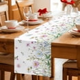 thumbnail image 1 of Retro Garden Flowers Plants Table Runner 36 Inches Long,Kitchen Dining Tablerunners Farmhouse Watercolor Floral Linen Table Runners Dresser Scarves for Home Dinner Wedding Holiday Party Decor, 1 of 9