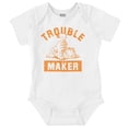 thumbnail image 1 of Retro Garfield Cartoon Troublemaker Romper Boys or Girls Infant Baby Brisco Brands 12M, 1 of 6