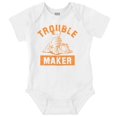 thumbnail image 1 of Retro Garfield Cartoon Troublemaker Romper Boys or Girls Infant Baby Brisco Brands 6M, 1 of 6
