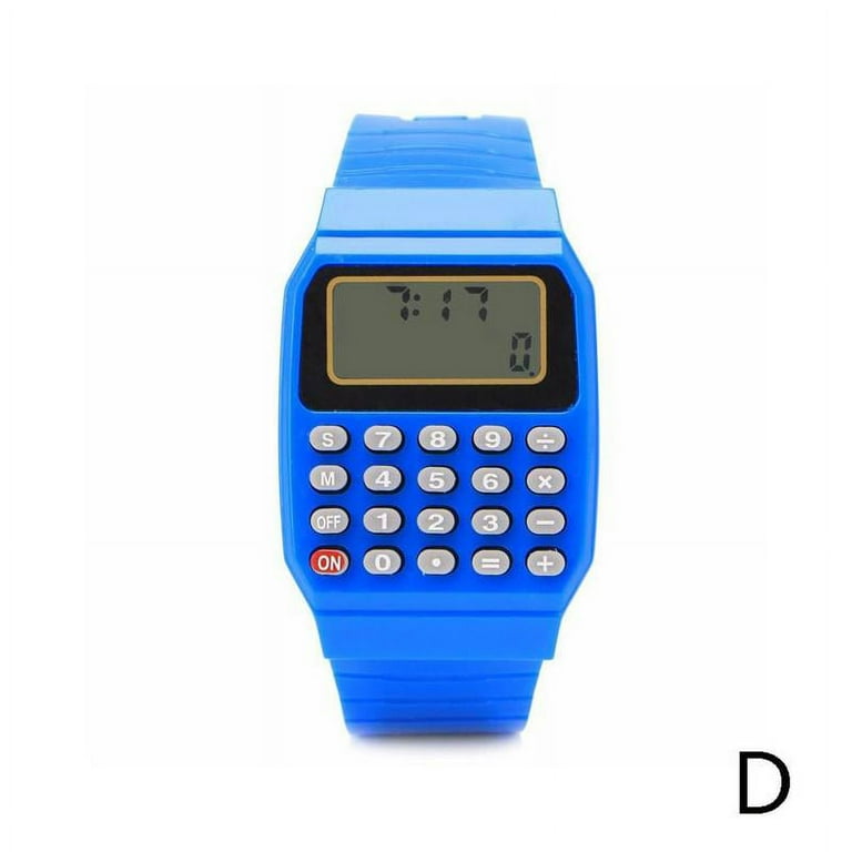 Retro Geek 80s Unusual Calculator Mens Womens Wrist Watch 7 Colours Digital New H2V0 Walmart