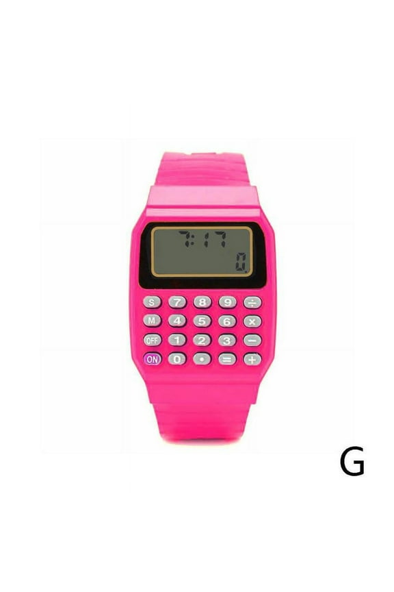 80s Unusual Calculator Mens Womens Wrist Watch 7 Colours Digital New L9Q4