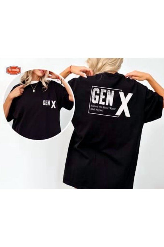Retro Gen X Shirt, Generation X Shirt, Raised On Hose Water And Neglect Nostalgia, 1980 Birthday Gift, Gen X Humor, Gen X Mama, Millitary Green Tshirt