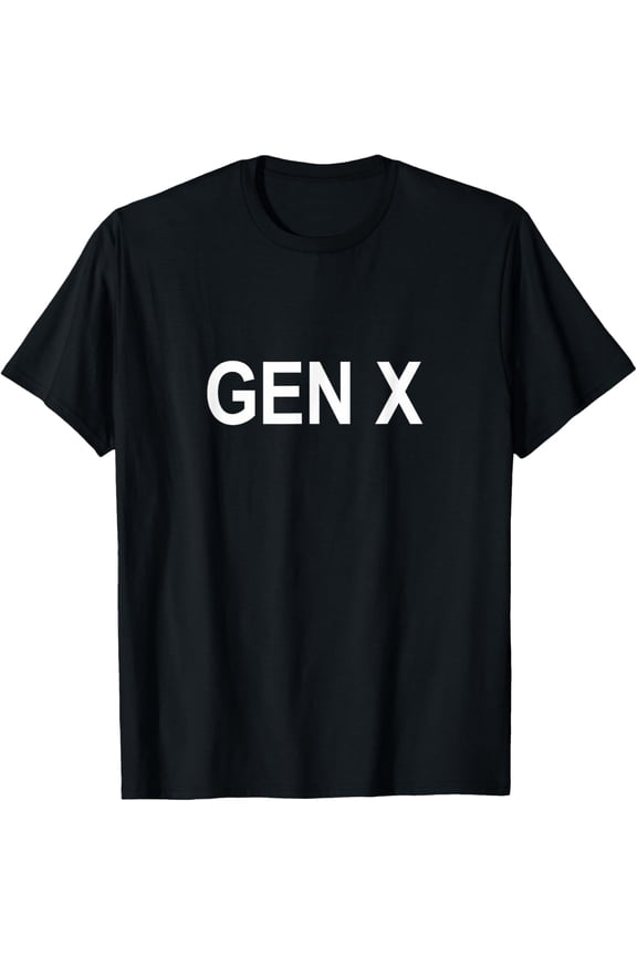 Retro Gen X T-Shirt Funny Generation X Minimalist Graphic Tee for Men and Women Vintage Style Apparel