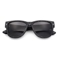 thumbnail image 1 of Retro Gentlemanly Vintage Style Horn Rim Hipster Plastic Sunglasses Black Marble - Black, 1 of 7