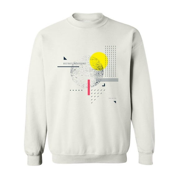 Retro Geometric Design Sweatshirt Men -Image by Shutterstock, Male x-Large