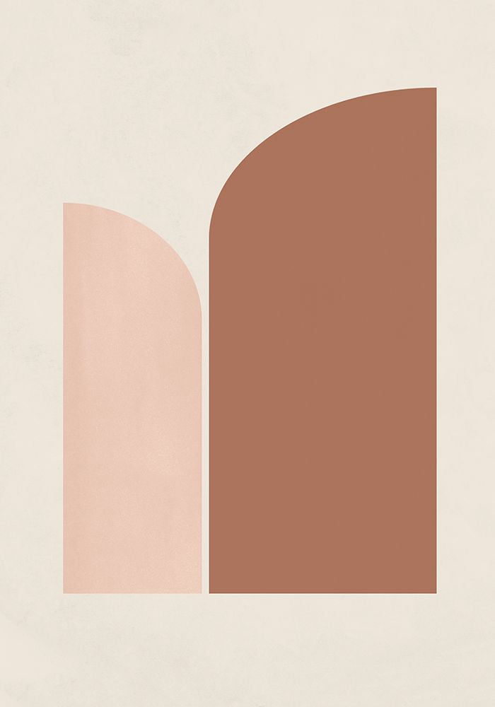 Retro Geometric Poster Print Kathrin Pienaar (24 x 34)