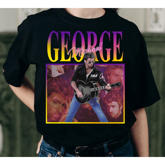 Retro George Michael Shirt-Careless Whisper Tshirt,George Michael Sweatshirt,George Michael T Shirt,George Michael Tshirt,George Michael Tee