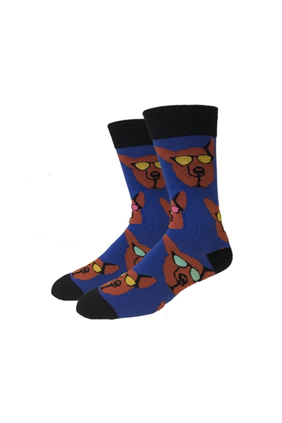 Retro German Shepherd One Size Fits Most Crew Socks