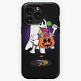 thumbnail image 1 of Retro Ghost Eating Candy Boo Happy Halloween Humor iPhone Case 17 through 11 Pro Max, 1 of 2