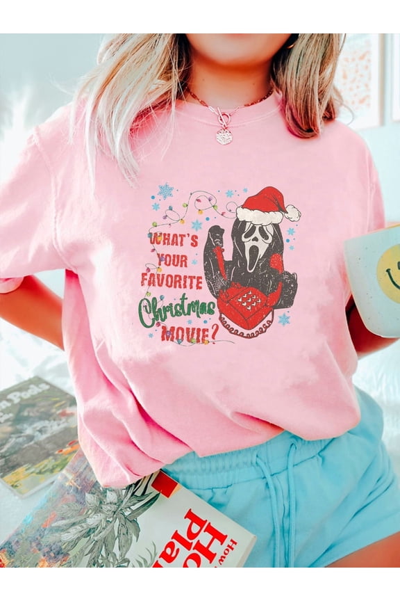Retro Ghostface Christmas Tshirt
