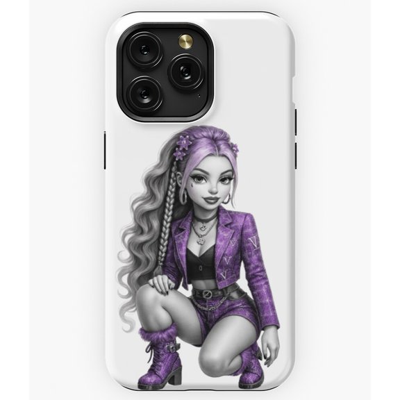 Retro Glamour Charm Audacity of Pin Up Girls Art A166 Phone Case for iPhone 11 to 17 Pro Max