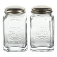 thumbnail image 1 of Retro Glass S&P Set - Clear, 1 of 3