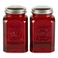 thumbnail image 1 of Retro Glass S&P Set - Red, 1 of 3