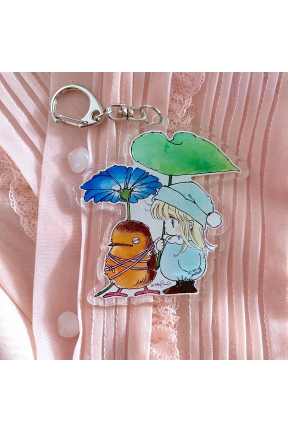 Retro Gnome Fairy Acrylic Keychain
