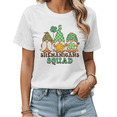 thumbnail image 1 of Retro Gnome St. Patrick's Day Graphic Tees Womans T-shirt Black/White S-5XL Shirts Daily Casual Tops, 1 of 4