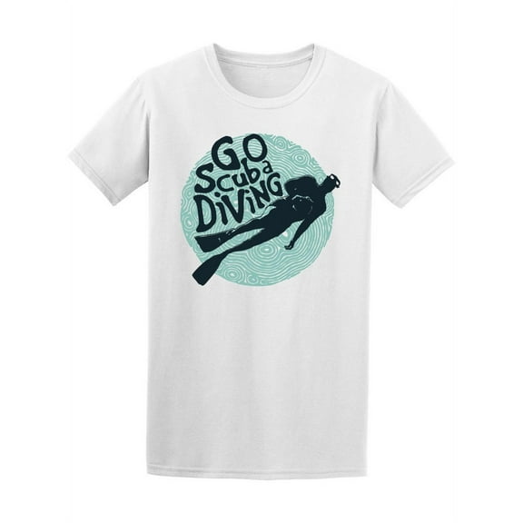 Retro Go Scuba Diving T-Shirt Men -Image by Shutterstock, Male Small