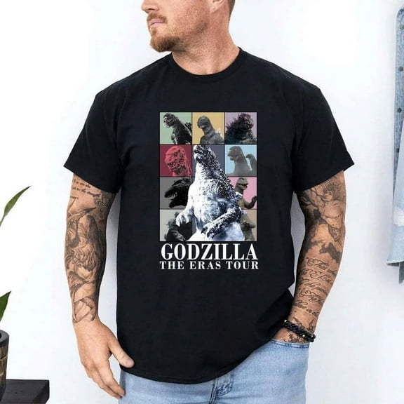 Retro Godzilla Eras Style T-Shirt, Godzilla X Kong Movie 2024 Shirt, Gift for Fan Unisex