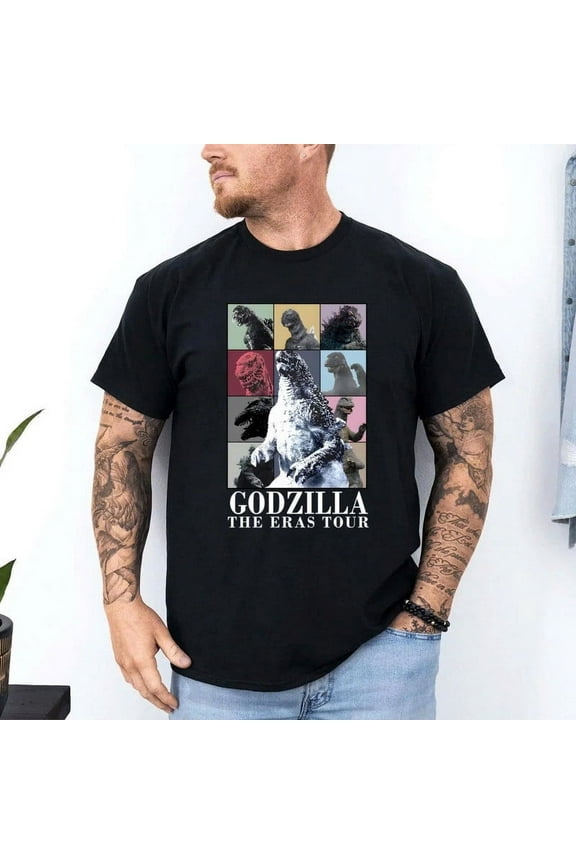 Retro Godzilla Eras Style T-Shirt, Godzilla X Kong Movie 2024 Shirt, Gift for Fan Unisex