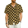 thumbnail image 1 of Retro Gold Dot Vacation Shirt Festive Polka Dots Summer Casual Shirts Man Vintage Blouses, 1 of 5