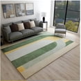 thumbnail image 1 of Retro Gold Green Mid Century Area Rug, Abstract Geometric Irregular Stripes Large Rugs, Indoor Non-Slip Kids Rugs, Washable Breathable Durable Carpet For Bedroom Living Room 4x6ft, 1 of 6