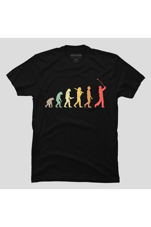 Retro Golf Evolution Gift For Golfers Funny H12031 T-Shirt, for Men and Women, Up to Size 5XL