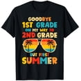 thumbnail image 1 of Retro Goodbye 1st Grade Hello 2nd Grade Summer Vacation Student T-Shirt Funny School Graduation Tee, 1 of 6