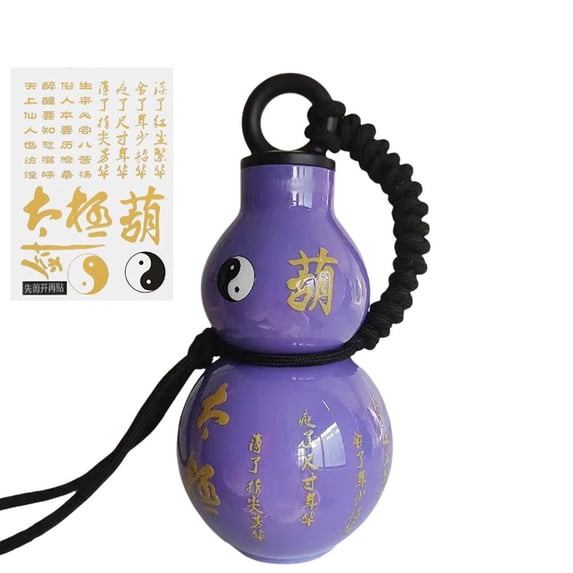 Retro Gourd-Shaped Water Bottle 800ml Food-Grade Plastic Portable Outdoor Sports Flask
