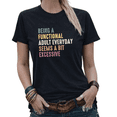 thumbnail image 1 of Retro Gradient Adult Quote Womens Print Tshirt Graphic Tees White/Black S-5XL Tops, 1 of 4