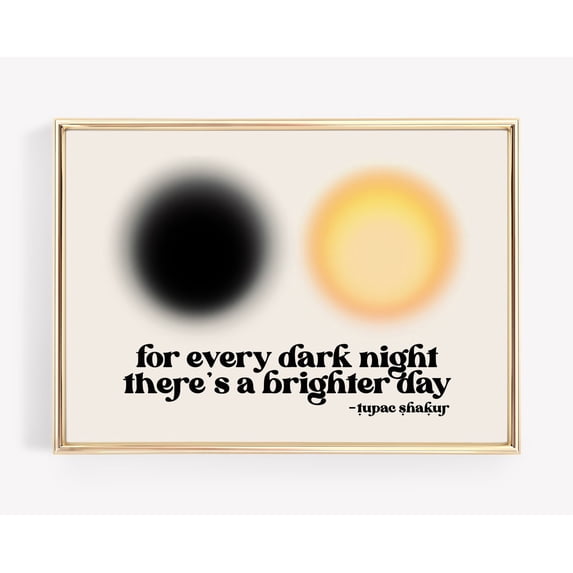 Retro Gradient Inspirational Wall Art Modern Decor, Unframed Canvas Size 8x12