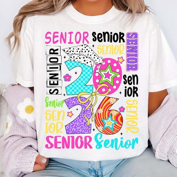 Retro Graduation Senior 2026 T-Shirt, Class of 2026 Tee, Graduate 2026 Shirt, High School Senior Graphic Tee