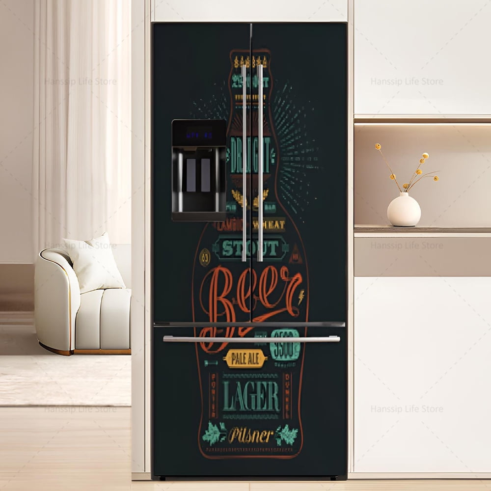 Adesivo X Frigo Miglior Prezzo Adesivi Per Frigorifero A Fetta Di Limone In Tazza | 185x60 Cm | Facili Da Applicare, Design Elegante E Resistente Personalizzazione Cucina Senza Imbiancare