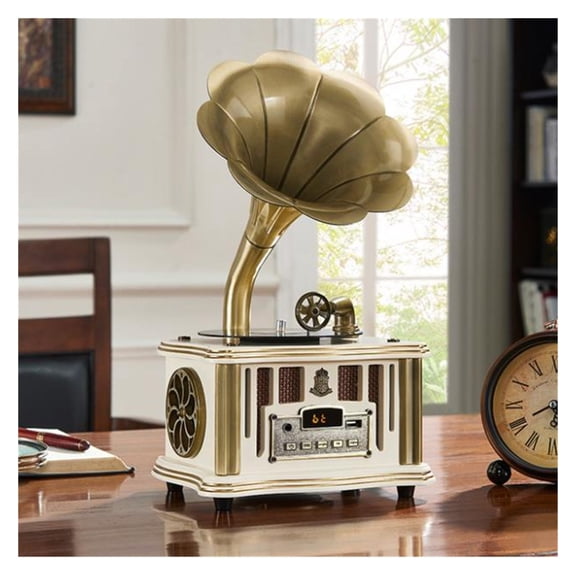 Retro Gramophone Mini Antique Ornaments European-style Record Player Vintage Record Player Mini Speaker ,Louder and Clearer