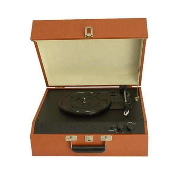 Retro Gramophone Portable Gramophone Vinyl Record Player Wooden Retro Creative Antique Bluetooth Audio Turntable Player ,Compatible Most of Devices