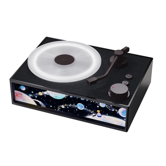 Retro Gramophone Style Portable Wireless Speaker with Aromatherapy Function and Night Light Design