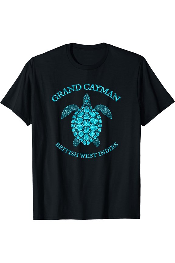 Retro Grand Cayman Islands Sea Turtle graphic vintage T-Shirt, Vintage Birthday Gift