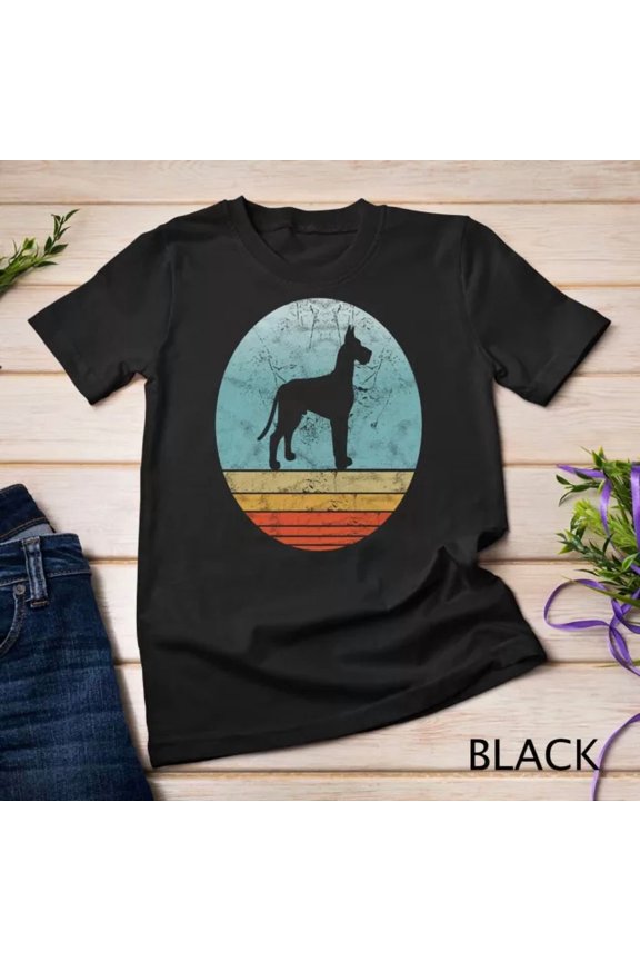 Retro Great Dane Dog Breed Vintage Style Animal Dogs Lover T-Shirt, Unisex T-Shirt
