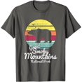 thumbnail image 1 of Retro Great Smoky Mountains National Park Bear Unisex T-Shirt for Men Women Kids Toddler,Charcoal Color,Size YXS, 1 of 5