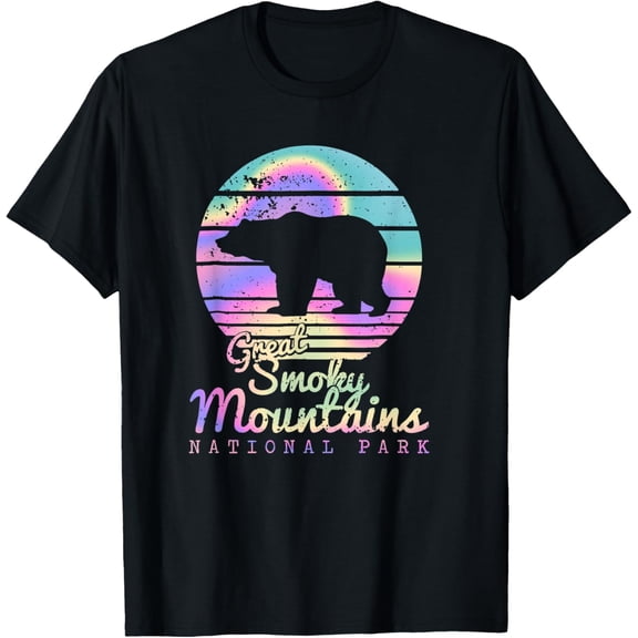 Retro Great Smoky Mountains Tn Bear T-Shirt