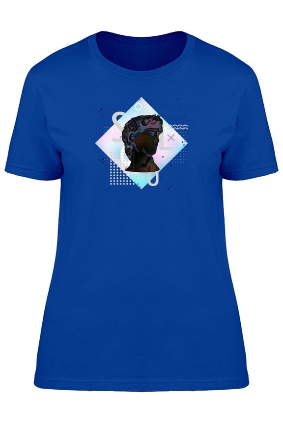 Retro Greek Man Head Sculpture T-Shirt Men -Image by Shutterstock, Male Medium