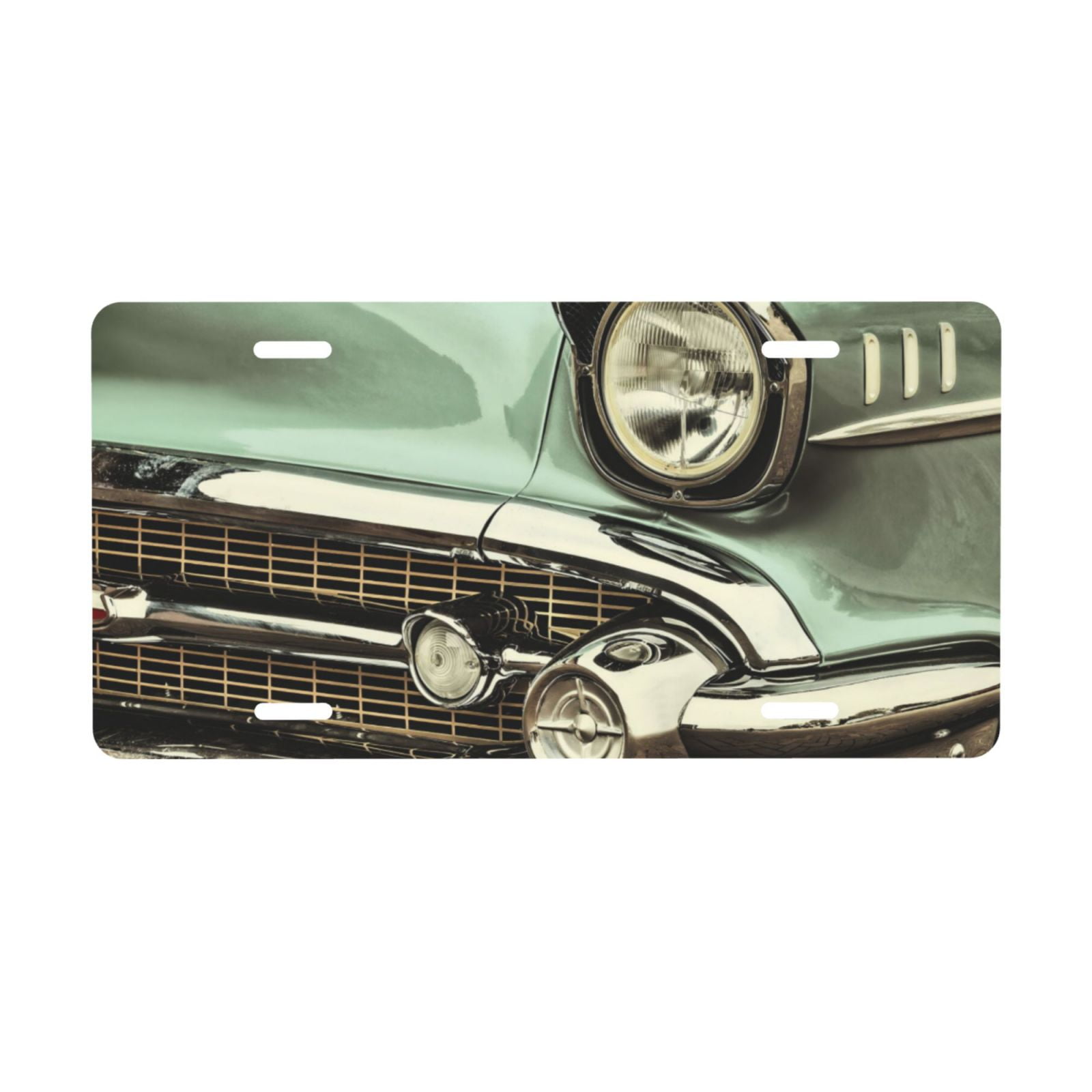 Retro Green Antique Car License Plate Aluminum Noverlty License Plate
