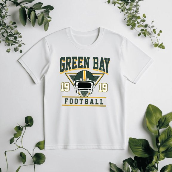 Retro Green Bay Football Spirit Vintage Game Day Graphic Print Unisex T-Shirt, up to size 5XL
