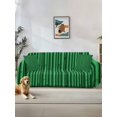 thumbnail image 1 of Retro Green Couch Cover Sofa Covers 3 Cushion Sectional Couch, Vintage Rustic Plants Trees Lines Pattern Washable Sofa Covers Slipcover Sectional Sofa Cover, Furniture Protector 71"x150", 1 of 9